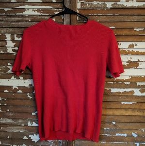 Red sweater shirt
